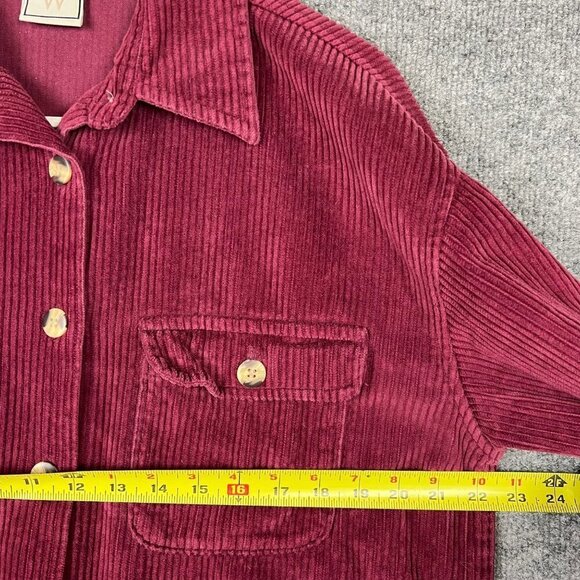 BOUNDARY WATERS WOMEN OVER SIZED M CORDUROY BUTTON DOWN JACKET - Picture 8 of 8